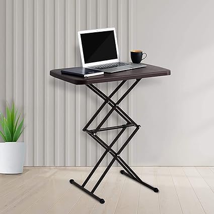 Supreme Scissor Height Adjustable Folding Table, Rectangular Multi ...