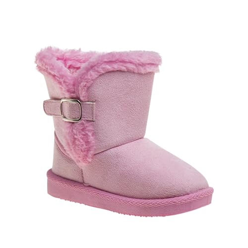 Josmo Girl's Warm Faux Fur Ankle Snow Winter Kids Boots - Main Image