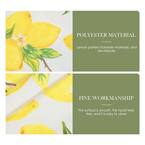 Nappe pour table basse lavable et anti-salissures imprimé citron