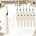 Soulchen 24 Pcs 12 Set Deer Hemp Scrape Rope and Deer Urine Wick for Hunting 8.27 Inch Scent Mock Tassel Ropes with Zip Ties Effective White Tail Attractant Hunt Accessories for Hunter Gifts