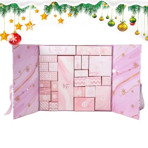 Récipient festif en papier pour calendrier de l'Avent vide, idéal réunions et fêtes