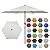 Blissun 7.5 ft Patio Umbrella, Yard Umbrella Push Button Tilt Crank (Cream White)