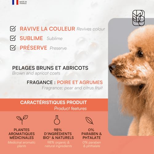 Biogance BGTA250 Hunde Shampoo, Aprikose, 250 ml