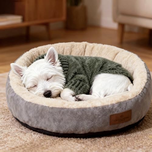 Image of Small Dog Furry Pullover Sweater, Classic Turtleneck Dog Clothes for Cold Weather Cute Warm Pet Clothes for Chihuahua, Bulldog, Dachshund, Pug Green Medium