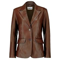 Women Leather Dark Brown Coat