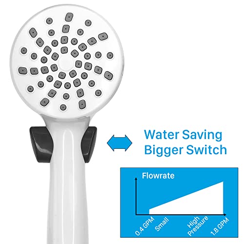 Awelife Rv Outdoor Shower Exterior Shower Box Kit Coiled Hose For Rv, Camper, Van, Travel Trailer, Motorhome And Boat, White #TOP2