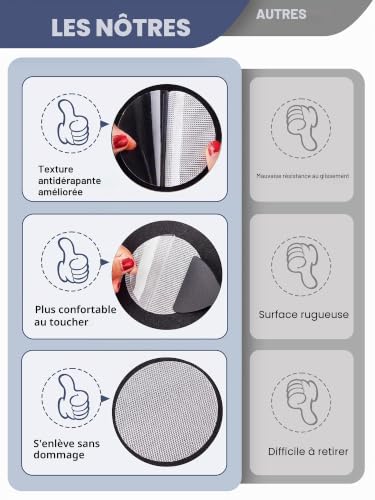Secopad 24 Pièces Autocollants de Baignoire Antidérapants, Transparent – vue 5
