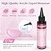 JIASHENG 8.12 fl.oz Monomer, Monomer Acrylic Nail Liquid for Acrylic Powders Liquid Monomer for Acrylic Nails, Acrylic Monomer Liquid Suitable Nail Salon Home DIY Use