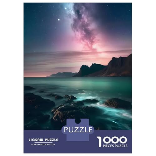 Puzzle de 1000 piezas para adultos: alivia el estrés montando un paisaje nocturno relajante 2