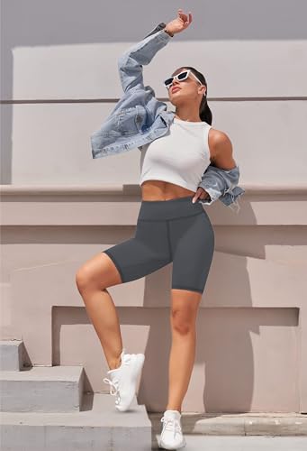 Image of Cycling Shorts for Women | High Waist Activewear Shorts | Knee Length Shorts | Workout Shorts for Women | Yoga Shorts