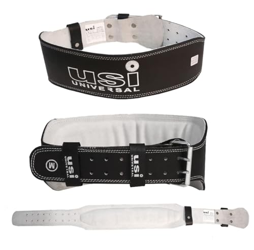 Ceinture d'haltérophilie en cuir pur USI Taille L pour musculation lourde