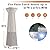 MR. COVER Pyramid Patio Heater Cover for Hiland, Outdoor Heater Cover Waterproof, Propane Heater Cover Heavy Duty with Zipper, 21W x 21D x 90H