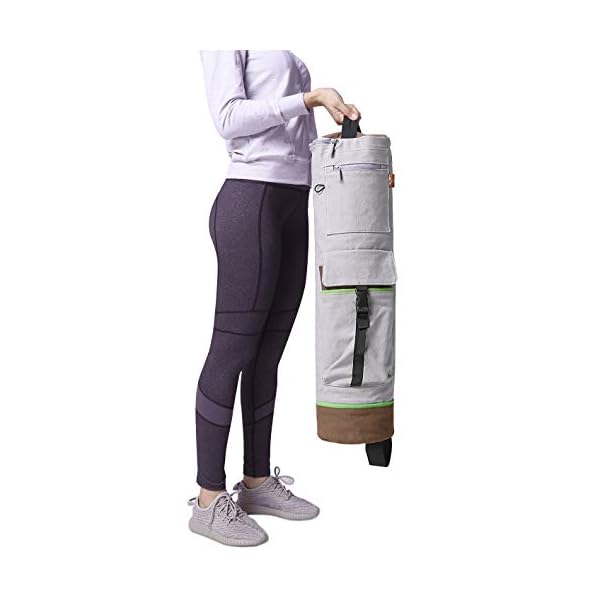 Heathyoga-Yoga-Mat-Bag-Full-Zip-Exercise-Yoga-Mat-Carry-Bag-Multi-Functional-InnerOuter-Storage-Pockets-Adjustable-Shoulder-Strap-28-X-7-Yoga-Bag-Fits-Most-Yoga-Mat-Sizes Heathyoga Yoga Mat Bag Full-Zip Exercise Yoga Mat Carry Bag - Multi-Functional Inner/Outer Storage Pockets & Adjustable Shoulder Strap - 28” X 7” Yoga Bag Fits Most Yoga Mat Sizes