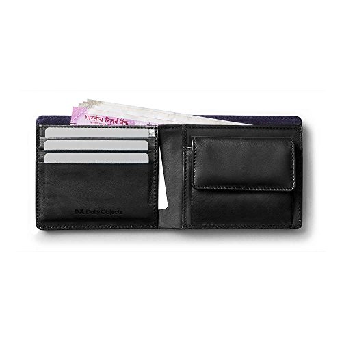 Image of DailyObjects Classic Bifold Wallet for Men | Genuine Leather Material | Holds up to 8 Credit /Debit /ATM Cards | Slim & Easy to Fit | Coin Pocket with Button Closure | Handcrafted Money Purse