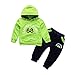 Gyratedream Ensemble de Vêtements pour Bébé Garçon Fille Survêtements Sweat à Capuche T-Shirt Manches Longues + Pantalon de Sport 2Pcs Outfits pour 0-4 Ans Enfants