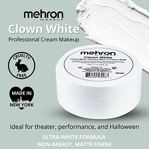 Image of Mehron Makeup Clown White Makeup - 7oz
