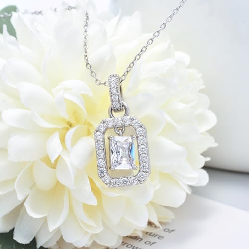 Image of Sterling Silver Pendant Necklace Charms Hypoallergenic Fashion Jewelry Dainty Valentines Day Birthday Gift for Women