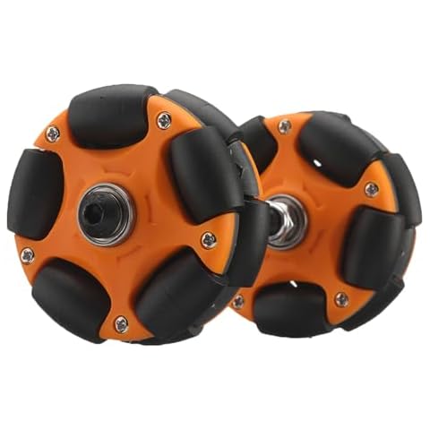 DJCRAWLER 58mm Omni Rack Easy Wheels (Silent Standard Edition) for Brompton Folding Bike and Electric Bike, 20KG Load Omni-Directional Roller Replacement Accessory(White) Cover