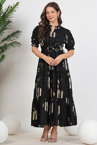 Image of Kuruti B Sheets Women's Cotton Floral Printed Regular Fit Anarkali Kurta for Women