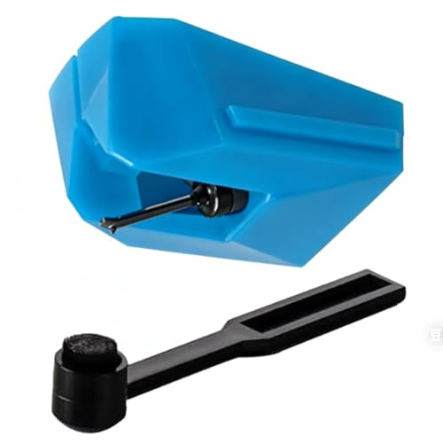 Aguja eliptica 95E azul de alta precision para capsula de tocadiscos retro 2