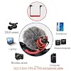 JZK SC2 3.5mm TRS to TRS microphone cable, 3.5mm coiled right angled audio cord lead for Rode VideoMicro, camera, recorder #3