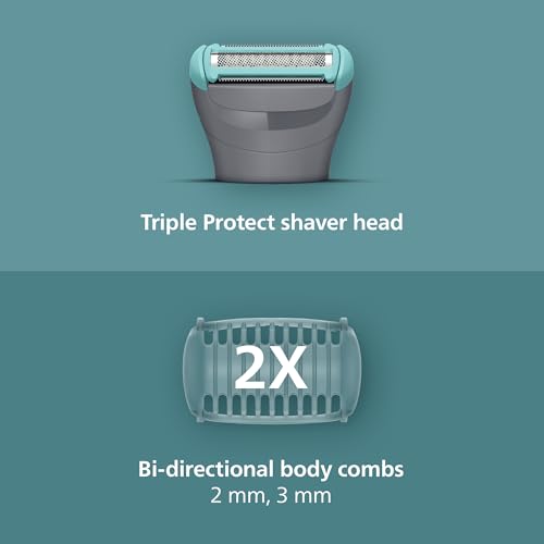 Philips Body Groomer 3000 Series - Trimmer For Men With Triple Protect Shave System, Intimate Trim & Shave, Close And Smooth On Skin, 100% Showerproof, 80 Min. Runtime, Model BG3480/15 - 3