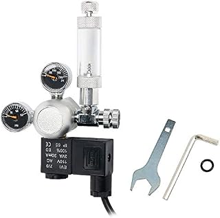 YaeTek Aquarium CO2 Regulator Mini Dual Gauge Display CGA320 with Bubble Counter +