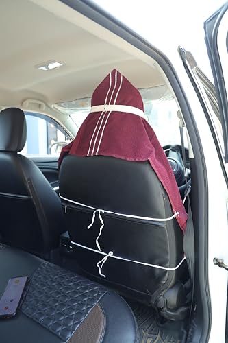 Image of ROMAN HOME 100% Superfine Cotton Solid Large Luxury Office Chair Towel with Tie Knot 450 GSM - (Pack of 1) Original Product AS PER Picture Shown (1, car Marron, Medium)