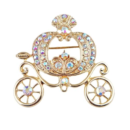 Image of Kaichen Pumpkin Brooches Pins Women's Fashion Crystal Pumpkin Brooch Alloy Rhinestone Pumpkin Brooch