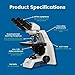 Accu-Scope Compound Microscope EXC-120 - Binocular Head, 40-1000X Magnification, Achromat Objectives, Mechanical Stage