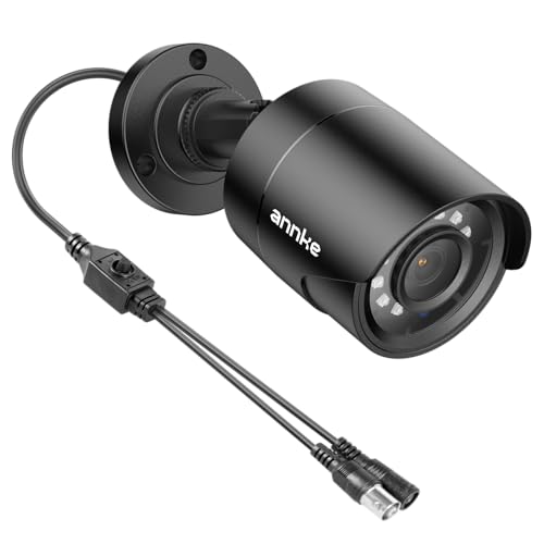 ANNKE 1080p Security Camera 4-in-1 CCTV Bullet Wired Camera, AHD/TVI/CVI/CVBS, IP66 Weatherproof Analog Surveillance Video Add–On Camera for Indoor and Outdoor Use, 100 ft Clear Night Vision