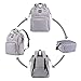 Frank Mully Extra Large Diaper Bag Backpacks, Wide Opening Baby Diaper Bags for Mom Dad, Men Diaper Bag with Changing Pad Stroller Straps Insulated Pockets Gray, Perfect Baby Shower Gift