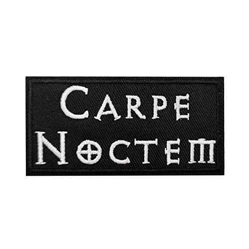 Cute-Patch Carpe Noctem Embroidered Iron on Patch | eBay