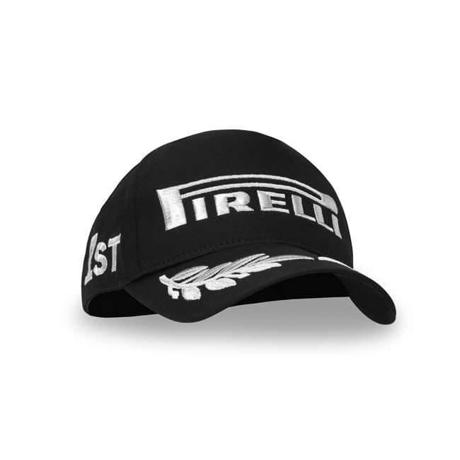 F1 Pirelli Motorsport Official Special Edition Silver Podium 1st Place Baseball Cap Hat - Silver/Gold - Official Merchandise