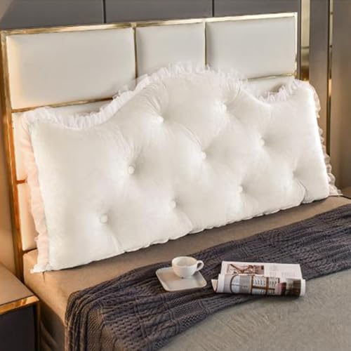 FXLCZK Cojín de Lectura para Respaldo de Cama, Cojines Grandes Almohada de Lectura, Cojín de Respaldo para Sofá, para Apoyar la Espalda, para Cama, Sofá, Silla(A9,120 * 75 * 15cm)