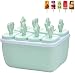 Produktbild Ice Lolly Moulds Silikon, Grid Frozen Ice Cream Lolly Juice Maker, Puck Ice Cream Mold EIS am Stiel Maker, Mold Icebox, Ice Pop Moulds Bpa Free, Eiscreme Tablett (Grün, Quadrat)