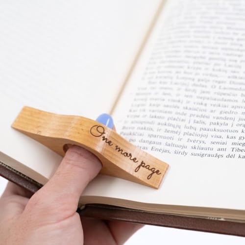 Porta pagine per libri, in legno, personalizzato, per lettura, spandispagina, nome personalizzato, regalo per amanti dei libri, regalo per compleanno, Natale, topi di biblioteca, accessorio da lettura