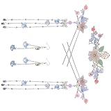 MAGICLULU Juego de Palitos Pelo Hanfu de Aleación Borlas Largas, Accesorios Vintage para Moños, Horquillas Tradicionales Chinas para Mujer, Adecuado para Bodas y Fiestas, Set Completo