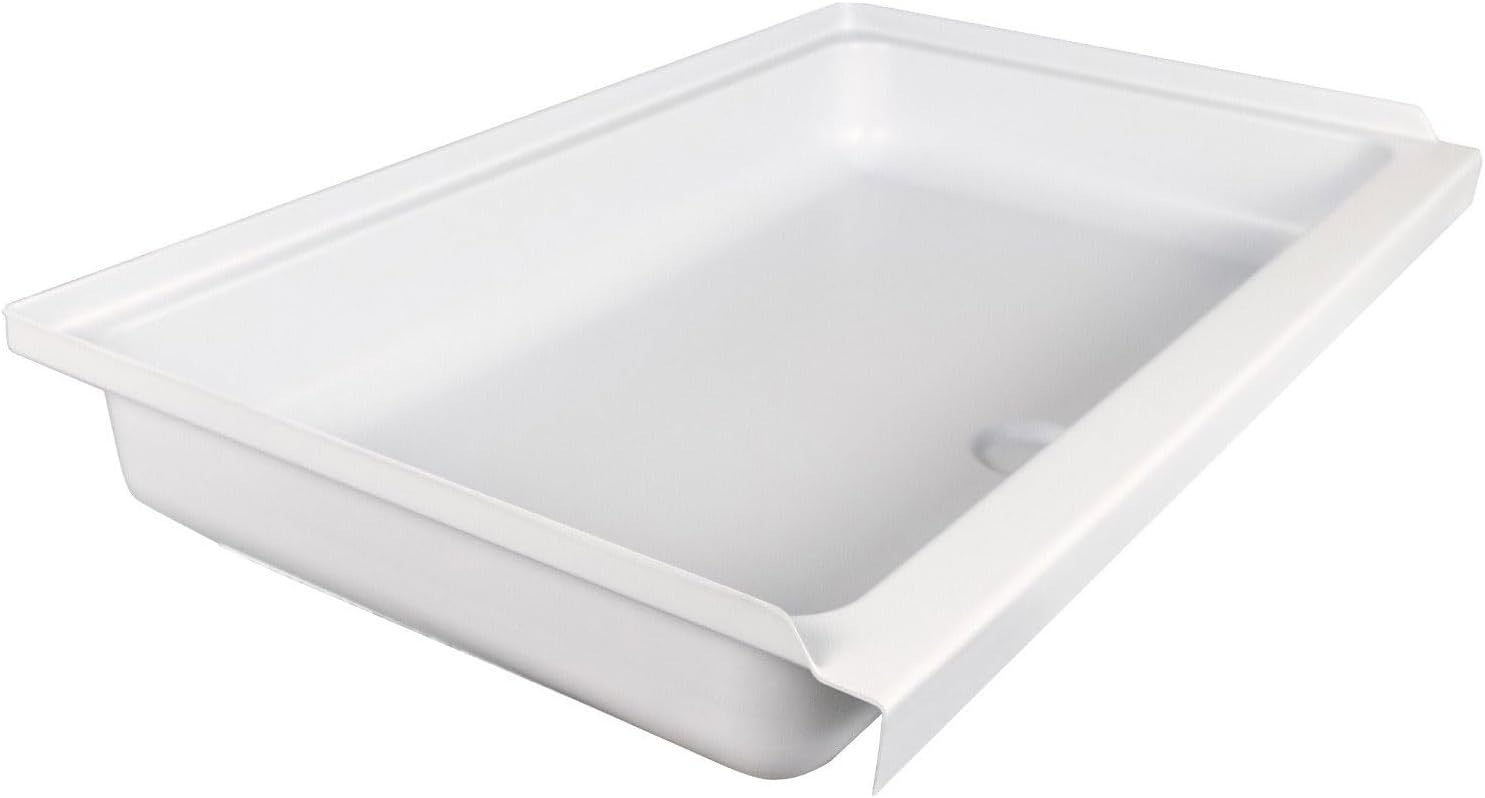 ICON 15242 Shower Pan Assembly SP2438-PW, Center Drain