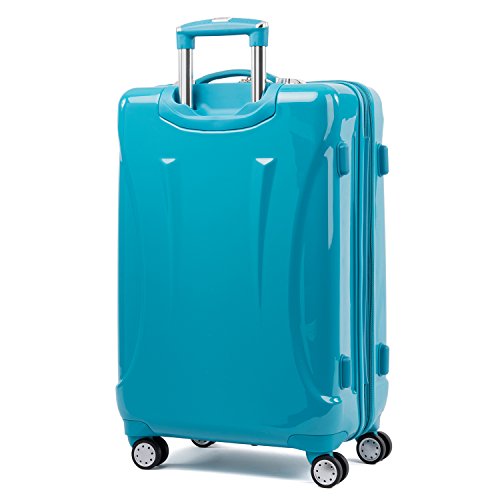 Atlantic Luggage Atlantic Ultra Lite Hardside Expandable Spinner, Turquoise Blue, Checked Medium 25-Inch #TOP1