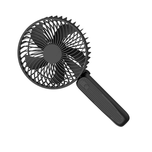 Ldbuejiaja Ventilador de escritorio portátil de mano de 10000 mAh con 3 velocidades ajustables, plegable, silencioso, potente ventilador de escritorio para oficina en casa