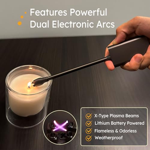 Encendedor eléctrico recargable USB-C resistente al viento miniatura 2