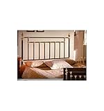 Cabecero de forja y latón Classic - Verde carruaje, Envejecido, Cabecero para colchón de 105 cm