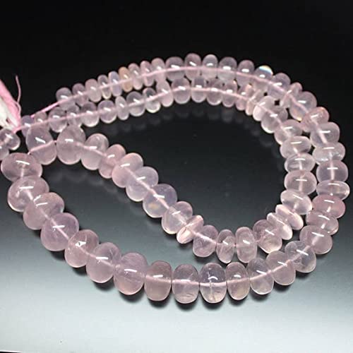 Quartz rose perles rondelles 12mm fil de gemmes naturelles pour création bijoux DIY
