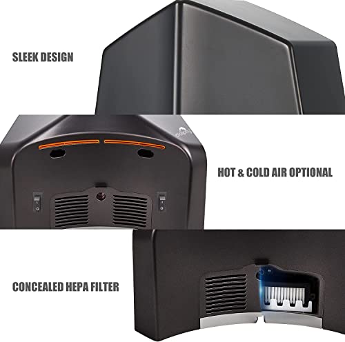 Image of Dolphy Wall-Mounted ABS Compact Hand Dryer