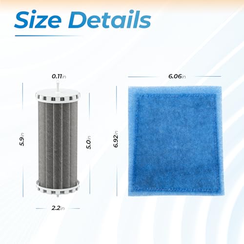 Image of ANTOBLE Bio Wheel Power Filter Cartridge Rite-Size C Fish Tank Aquarium Filters Compatible with Marineland Penguin 200 350 Bio-Wheel Power Filters