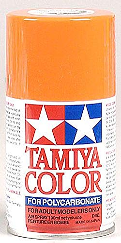 Tamiya America, Inc Polycarbonate PS-7 Orange, Spray 100 ml, TAM86007