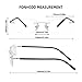 FONHCOO Blue Light Blocking Glasses - Unisex Lightweight Rimless Frameless Rectangle Computer Gaming Glasses - Anti Glare, Anti Fatigue