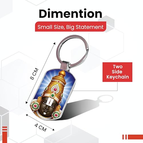 Image of Stylish Metal Keychains with Permanent Glossy Print - Inspirational Quotes & Spiritual Designs - Perfect Key chains for loved ones, Personal Use, Gifts & Return Gifts