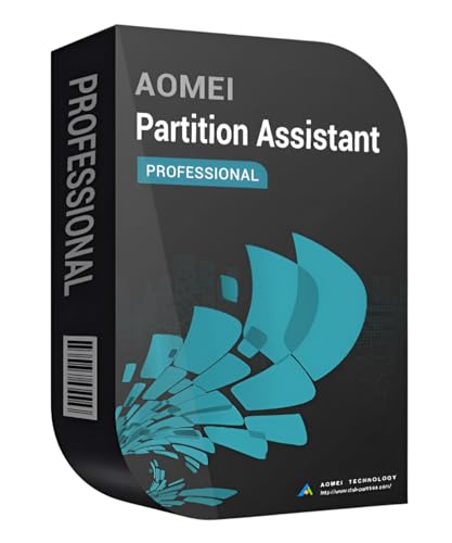 Preisvergleich Produktbild AOMEI Partition Assistant PRO - Festplattenverwaltung - Betriebssystem migrieren 2 PCs - lebenslange Laufzeit für Win 11, 10